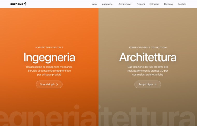 Sito realizzato per Riiforma